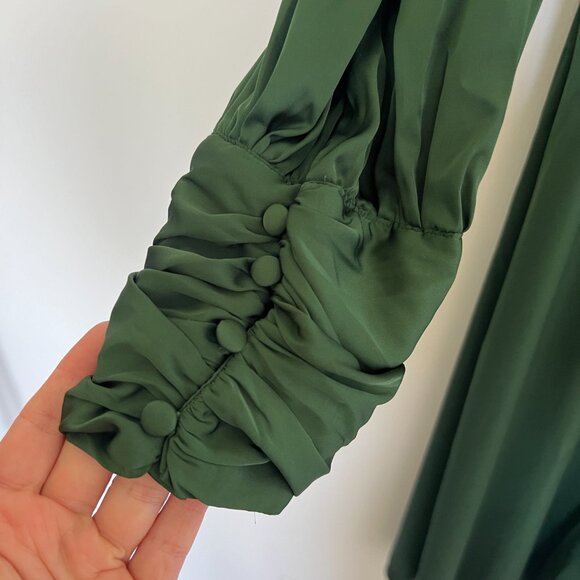 Alexia Admor Elysa Midi Dress Emerald Green - Picture 6 of 10